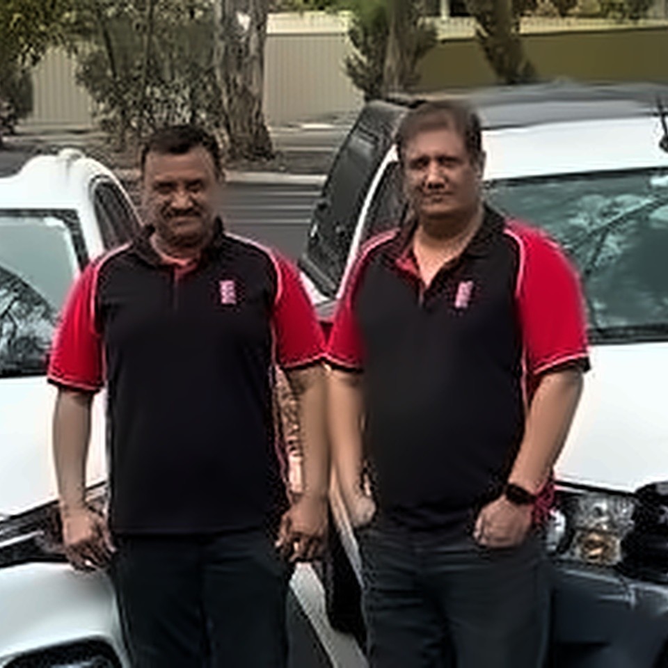 Ravi Lohate and Raj Sharma — ATS test and tag technicians serving Norwood and Eastern Adelaide, SA